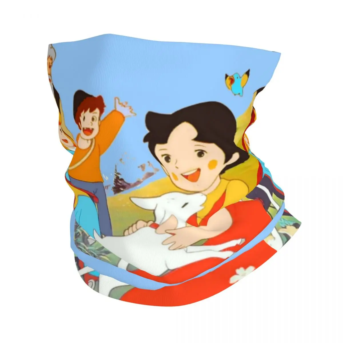 

Heidi находит маленькую козью зимнюю повязку на голову шею обогреватель для мужчин и женщин походный охотничий трубчатый шарф Heidi и Peter лицо бандана гетры