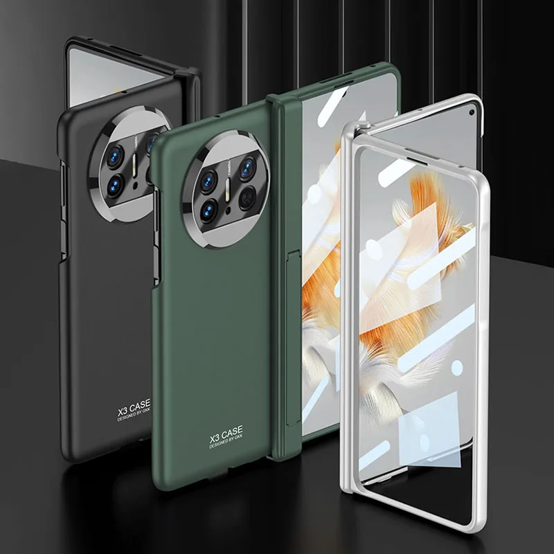 GKK Original Case For Huawei Mate X3 Case Magnetic Hinge Tempered Glass Film Protection Stand Hard PC Cover For Huawei Mate X3
