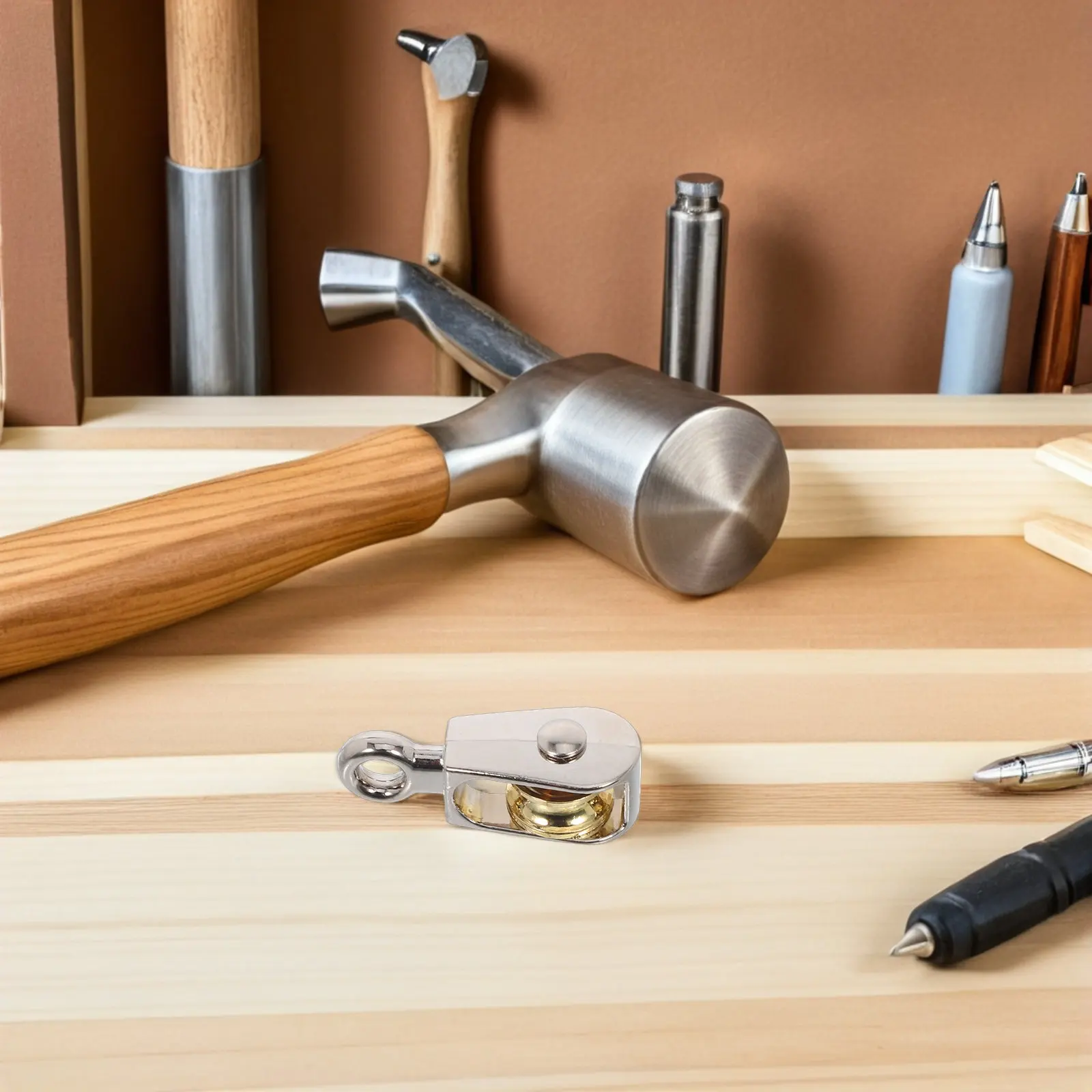 6Pcs 36Mm 고정 금속 풀리 학교 물리학 과학 실험용 단일 휠 풀리 블록 교육 실험실 장비