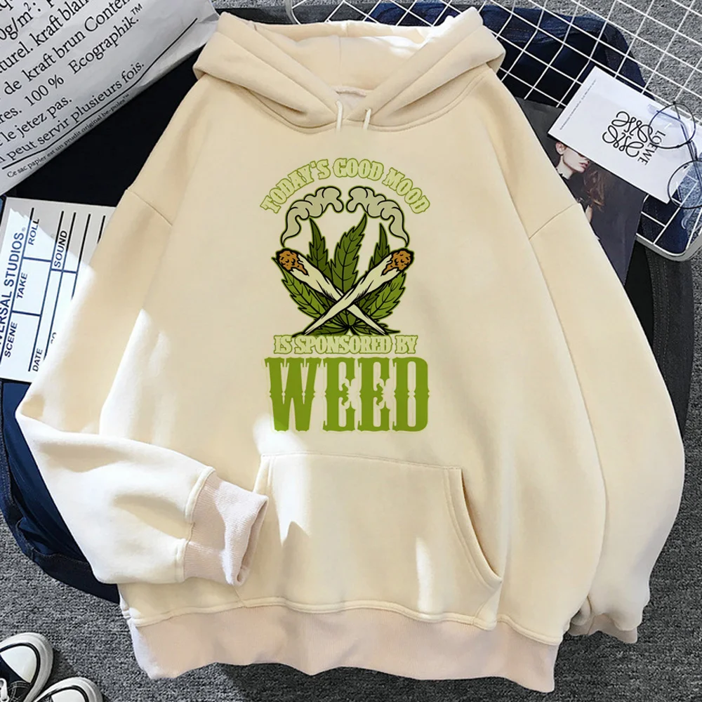 

Weed hoodies women graphic vintage anime aesthetic Hood clothing women Winter clothing