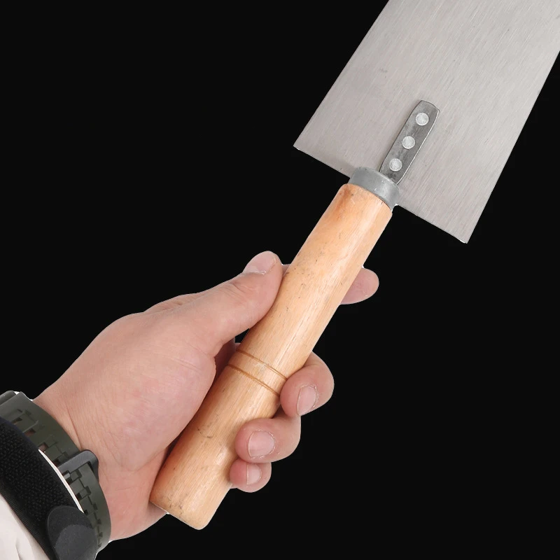 Putty Knife Scraper 13 15 16cm Cement Float Margin Trowel Stainless Steel Putty Knife with Wood Handle Concrete Trowel Wall Spatula Hand Tools
