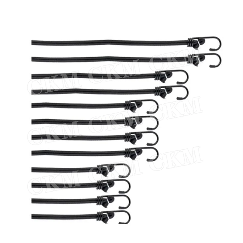 Car Luggage Strap Rope Cargo Luggage Fixed Straps Elastic Rubber Tie Bicycle Motorcycle Riding Equipment 140/120/100/80/60/40cm