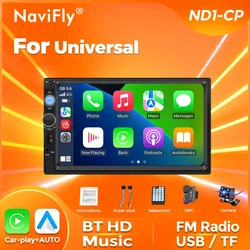 Navifly 7" HD Touch Screen ND1 Universal 2Din Car Radio MP5 Multimedia Video Player FM GPS Intelligent Systems Carplay Head Unit