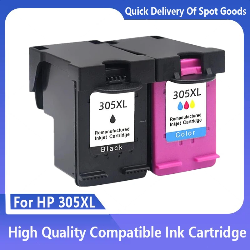 Tinta Impresora Hp 305 Negro Y Color, 305XL De Repuesto Para HP 305, Cartuchos De Tinta Para 2700 2710 2720 2724 Plus 4100 4120 4130 Envy 6000 6020 6032 Pro 6400 642 6433 Cartuchos Hp 305