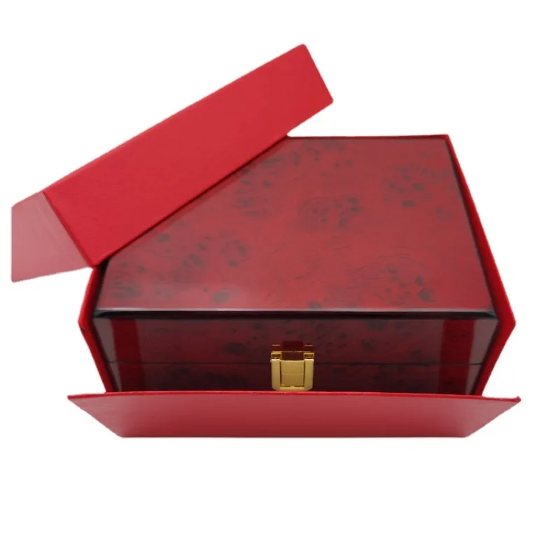 Luxury Watch Box Storage Case Wooden with Lock Portable Saves Watch Organizer Shockproof Travel Case Safe Box Gift Packing