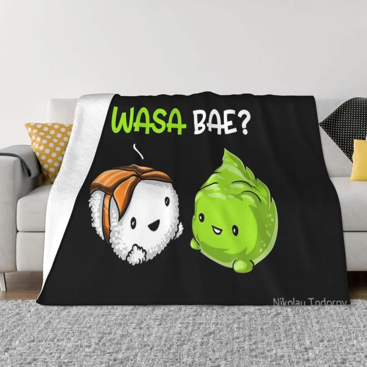 Sushi Wasabi Wasa Bae Coperta Copriletto Sul Letto Copriletti In Peluche Per Letto Matrimoniale