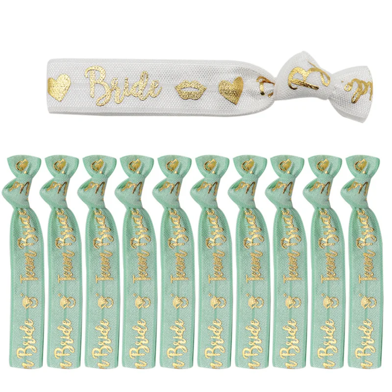 11 Stück Team Bride Bachelorette Party Armband Braut als Dekoration Zubehör Junggesellinnenabschied Hochzeit Brautparty Zubehör – Detail 7