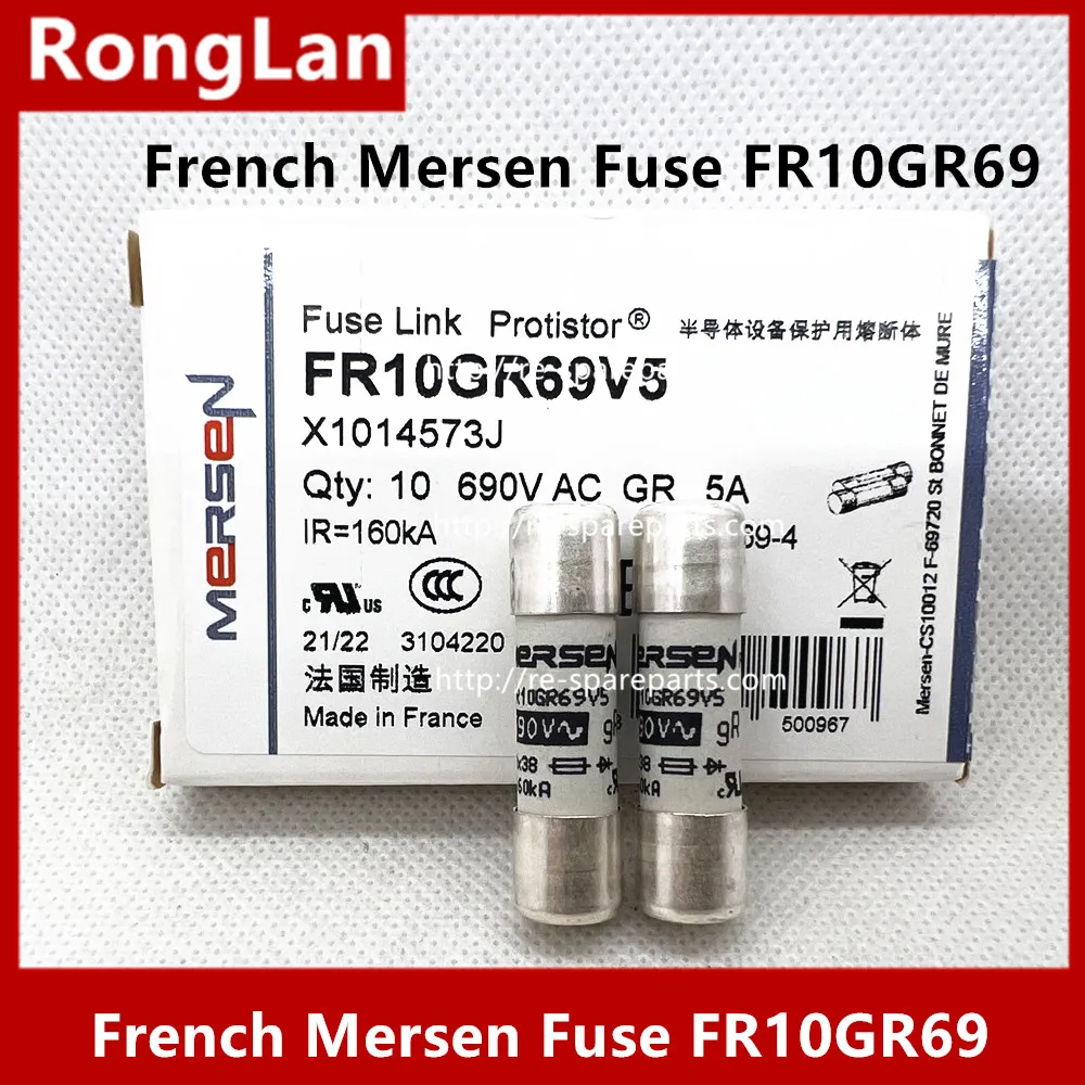 

French Mersen Ferraz Fuse FR10GR69V1 FR10GR69V2 FR10GR69V4 FR10GR69V6 FR10GR69V12 FR10GR69V20 FR10GR69V25 FR10GR69V32 690V-10P