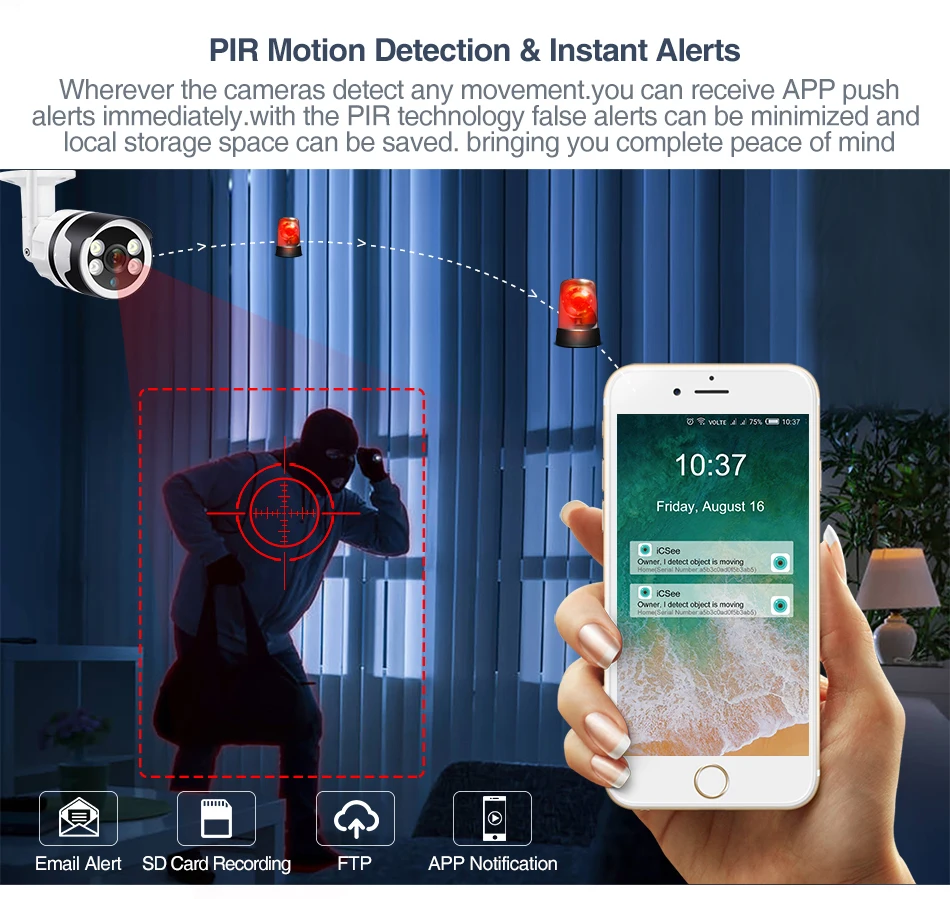 Svjetlo i sirena aktivirani pokretom