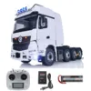 RTR LESU 8X8 RC 1/14 Tractor Truck Metal Chassis 4 Axles Remote Control Car Model Smoking Unit Lights Sounds Toy THZH1537 1