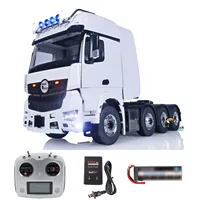 RTR LESU 8X8 RC 1/14 Tractor Truck Metal Chassis 4 Axles Remote Control Car Model Smoking Unit Lights Sounds Toy THZH1537 1