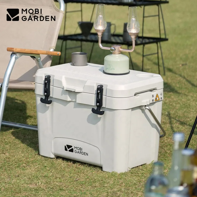 MOBI GARDEN Outdoor Cooler Box Refrigerator 25L Food Preservation Summer Travel Family Camping Picnic Fruit Drink Storage Ice
