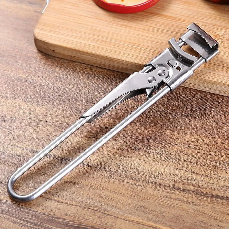Non-slip Stainless Steel Can Opener Adjustable Bottle Opener can opener