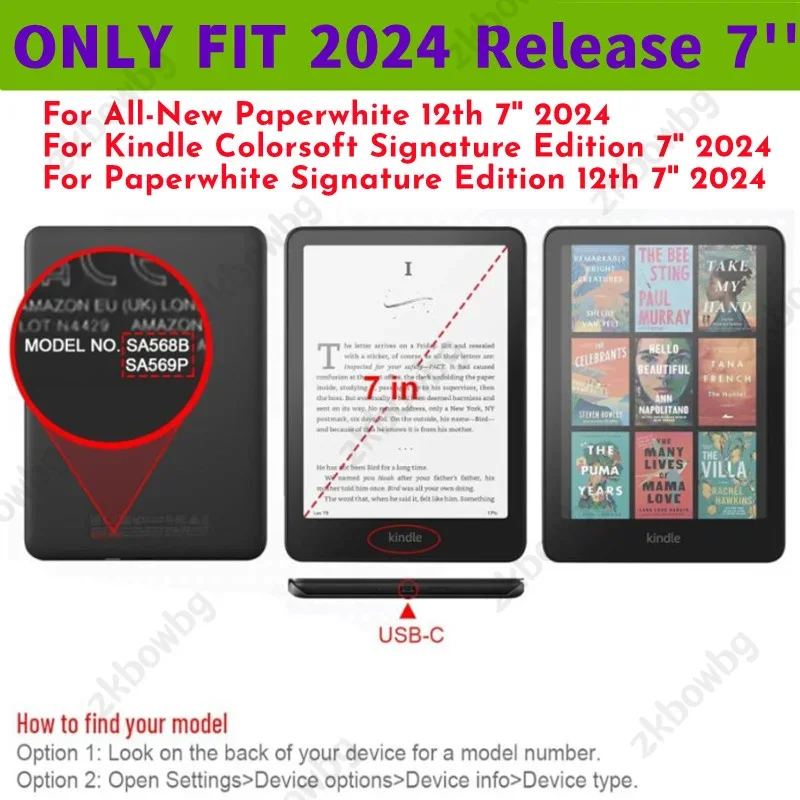 Detachable Magnetic Acrylic Protective Cover for E-readers - Colorsoft Signature Edition