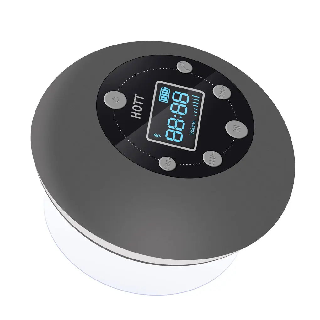 

Водонепроницаемый динамик с микрофоном, стерео звуковой настенный музыкальный проигрыватель, беспроводной громкоговоритель для спальни, офиса