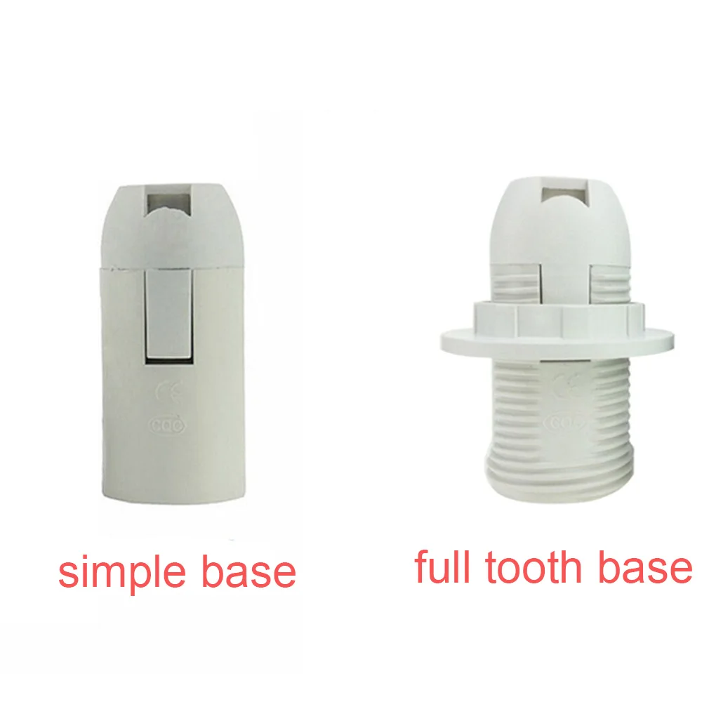 6pcs Lamp Base E14 E27 Light Bulb Socket Converter Power Holder Screw Head Lampshade Ring Adapter Pendant Light 110V 220V