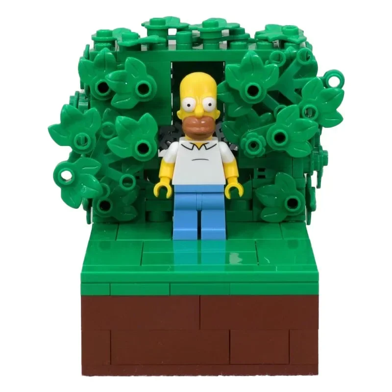 227 Stück MOC Baustein Homer Backing Into the Bushes Technologie Ziegel Geburtstag Weihnachten Urlaub DIY Geschenke Partys Geschenke