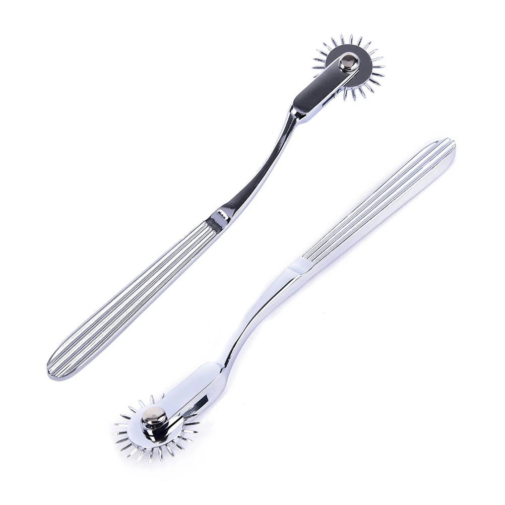 Stainless Steel Pinwheel Needles Wheel Roller Submissve Fetish Sex Slave Kit Sex Toy Nipple Clitoris BDSM Lesbian Women