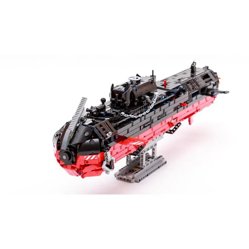 

Moc-105885 Submarine (42082 Rough Terrain Crane C-model) 2971pcs Propeller Swivelable Building Blocks Stitch Toys
