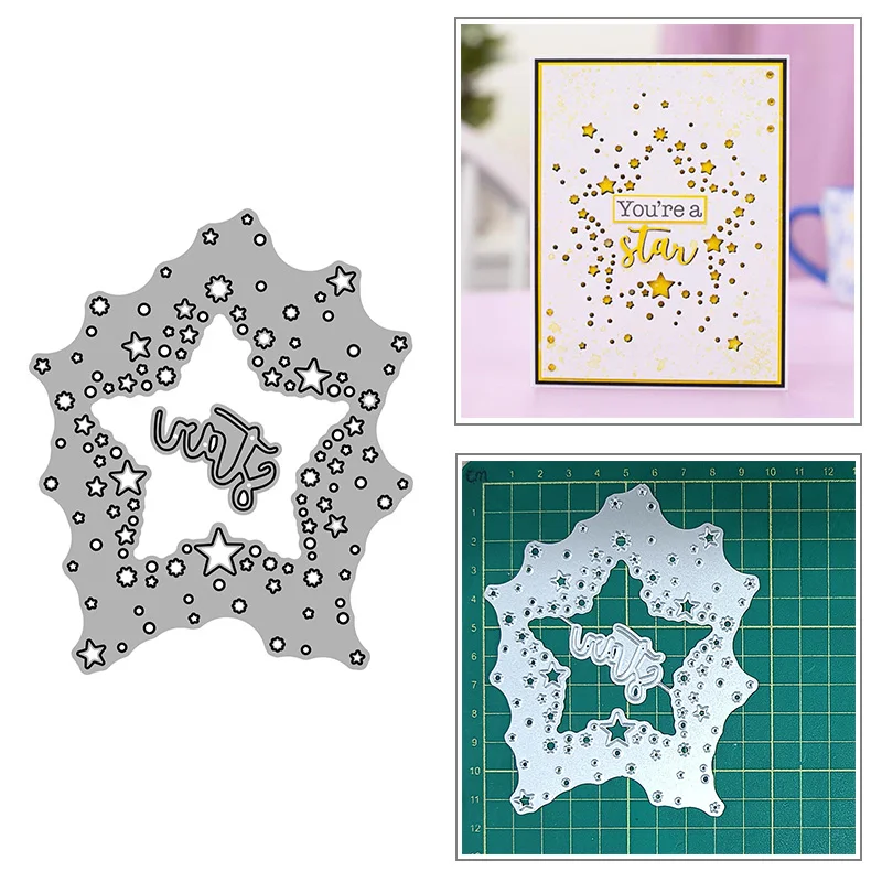 Shining Star Metal Cutting Dies For Diy Scrapbook Album Paper Card Decoration Crafts Goffratura 2021 New Dies