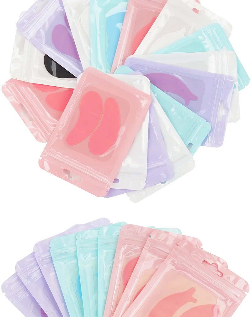 Wieder verwendbare Augen pads Silikonst reifen Wimpern lift Wimpern verlängerung pflaster unter Augen gel pflaster Frauen Make-up-Tools – Detail 9