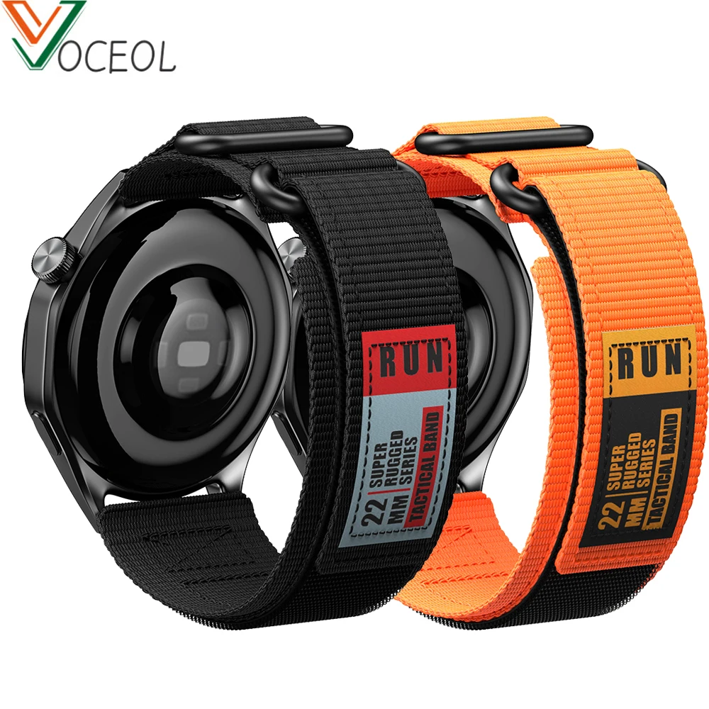 Nylon Velcro Sport Watch Band - 22mm Strap