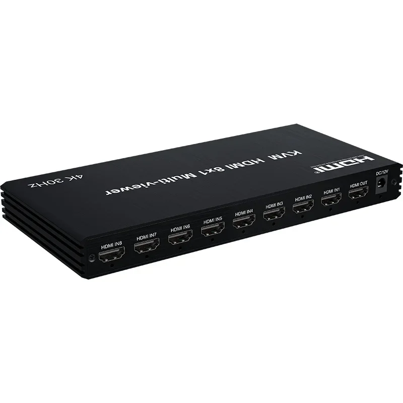 KVM HDMI USB ũ Ƽ  ġ, ɸ 8x1 Ƽ÷, 8 PC   콺, 4K HDMI KVM Ƽ, 8 in 1 Out