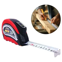 Rouleau de mesure rétractable pour le travail du bois, outils métriques en pouces, verrouillage automatique, bracelet de poignet automatique, ruban en acier 