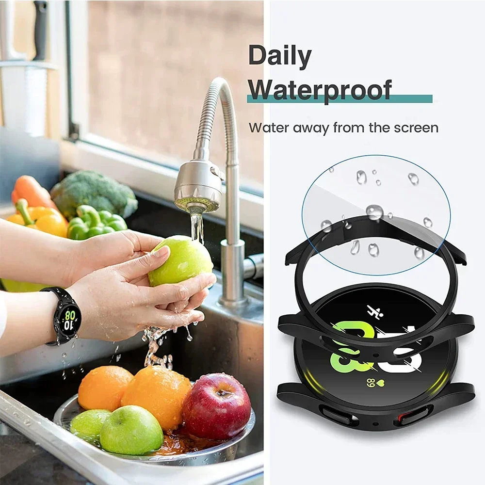 Durable Waterproof Protective Glass Case with Screen Protector