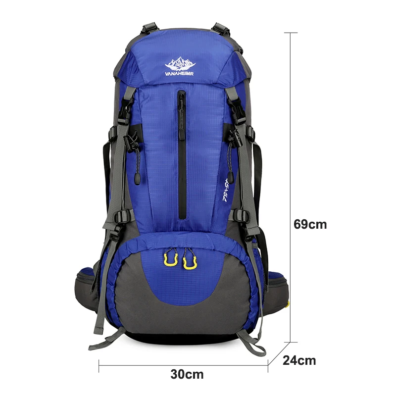 Hiking Backpack Men Women Large Capacity Outdoor Waterproof Trekking Climbing Bag Multi-function Travel Camping Storage Bags 6