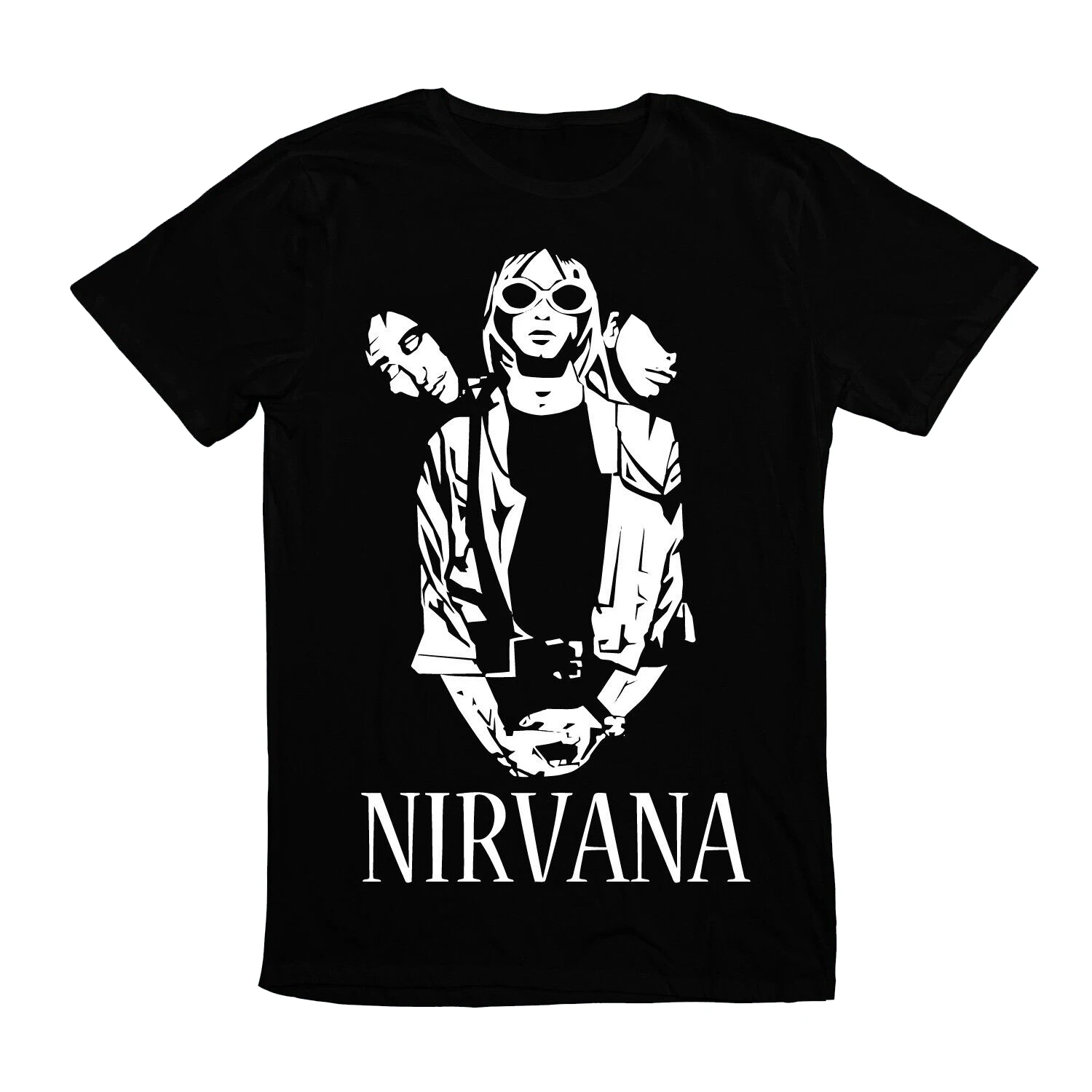 

Nirvan Kurt American Grunge Metal Band Cobain Rock N' Roll Music Tee T-Shirt