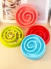 A pet lick slow food bowl spiral design choking bowl dog bowl cat food bowl pet food bowl cat food dog food bowl 2