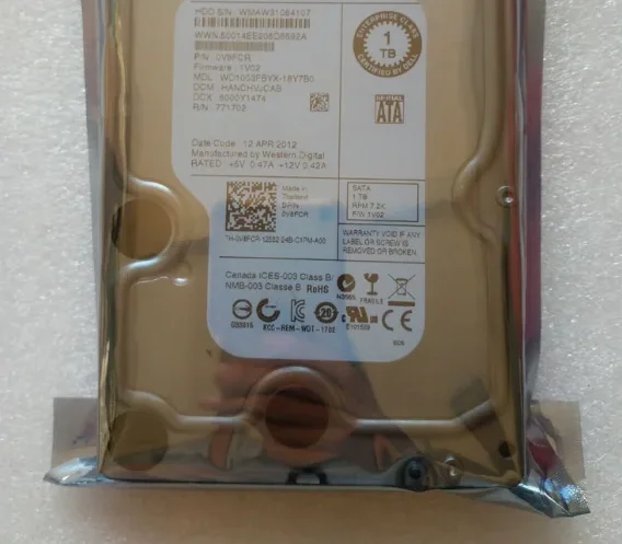 For 1TB 0V8FCR WD1003FBYX V8FCR SATA 7.2K 3.5-inch 6G server hard disk 3 For 1TB 0V8FCR WD1003FBYX V8FCR SATA 7.2K 3.5-inch 6G server hard disk