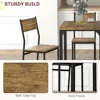 3 Piece Dining Table Set for 2, Modern Kitchen Table and Chairs, Dining Room Set for Breakfast Nook, Small Space, Apartment 4