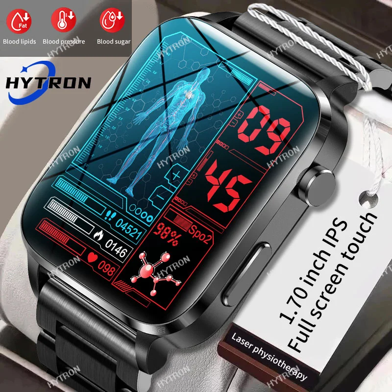 

2023 New Thermometer Smart Watch Men Sangao Laser Treat Health Heart Rate Blood Pressure Sports Smartwatch Sleep Monitoring+Gift