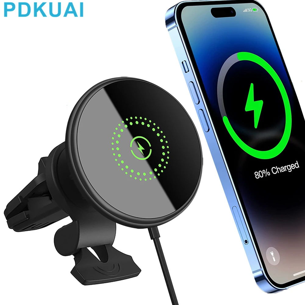 30w Wireless Chargers Car Air Vent Stand Phone Holder Pd Fast