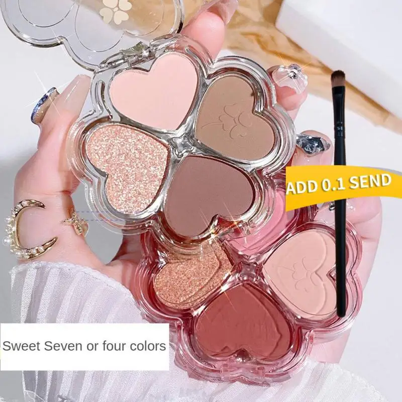 Eye Shadow Plate 4 Color Pearly Shiny Glitter Korean Art Eyeshadow Makeup Palettes