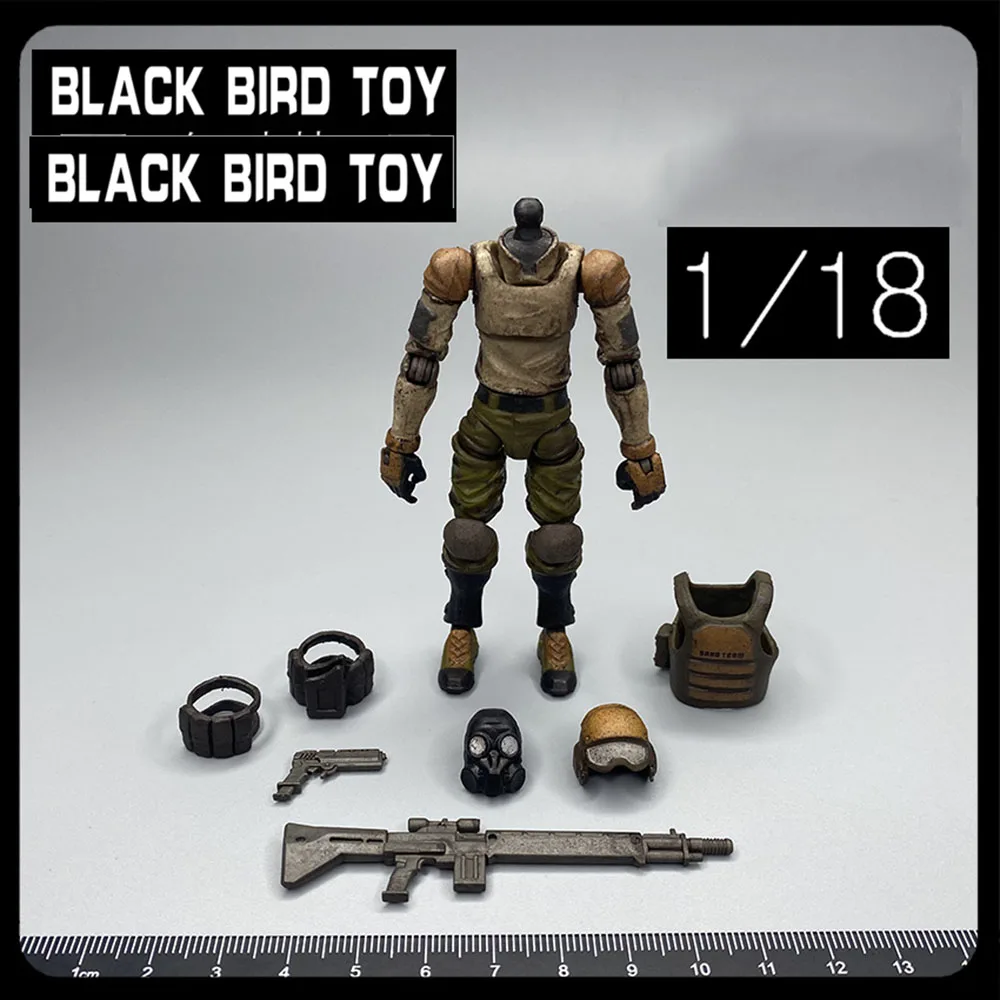 

1/18 Acid Rain TTFFAV-C02 Desert Commander Set Body Helmet Weapon Accessories 3.75" For Fans DIY