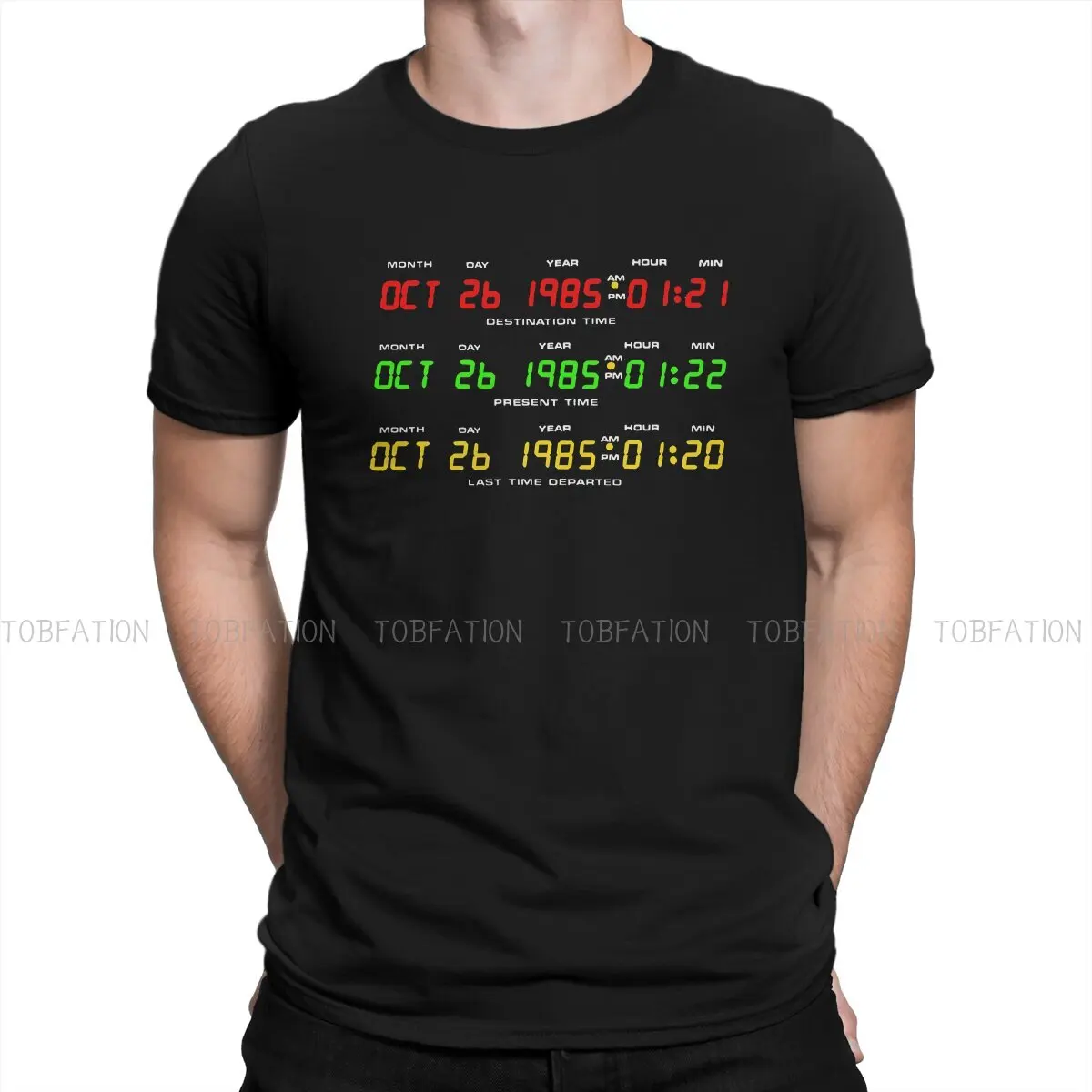 Back to the Future Time Circuits Graphic Men's Cotton T-Shirt