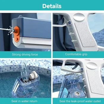2024 New Hot Selling Children's Summer Outdoor Continuous Electric Water Gun Large Capacity Toys For Outdoor Games 6