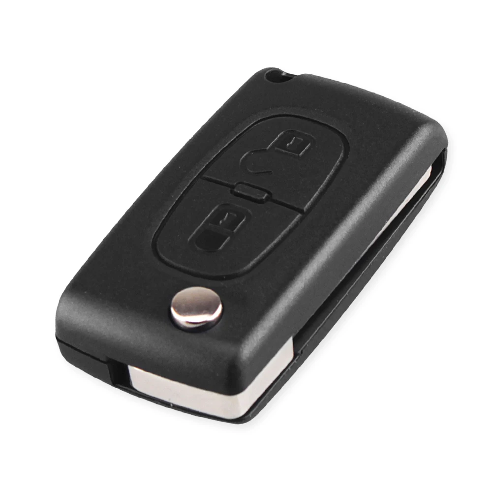 Car Remote Key XNRKEY 2 Button Flip Smart For Peugeot Citroen Blade HU83 0536 FSK 433MHz Chip ID46 / PCF7961