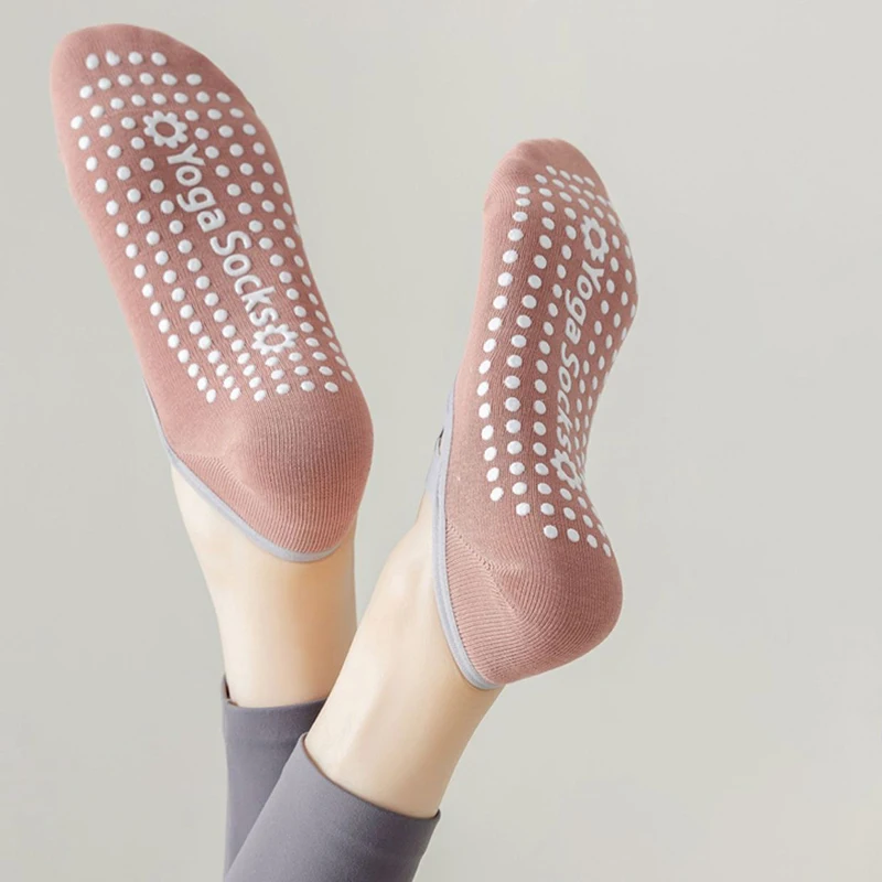 Calzini da Yoga da donna antiscivolo a tubo corto calzino sportivo da uomo sottili cinghie incrociate che assorbono il sudore trampolino Pilates Dance Sox