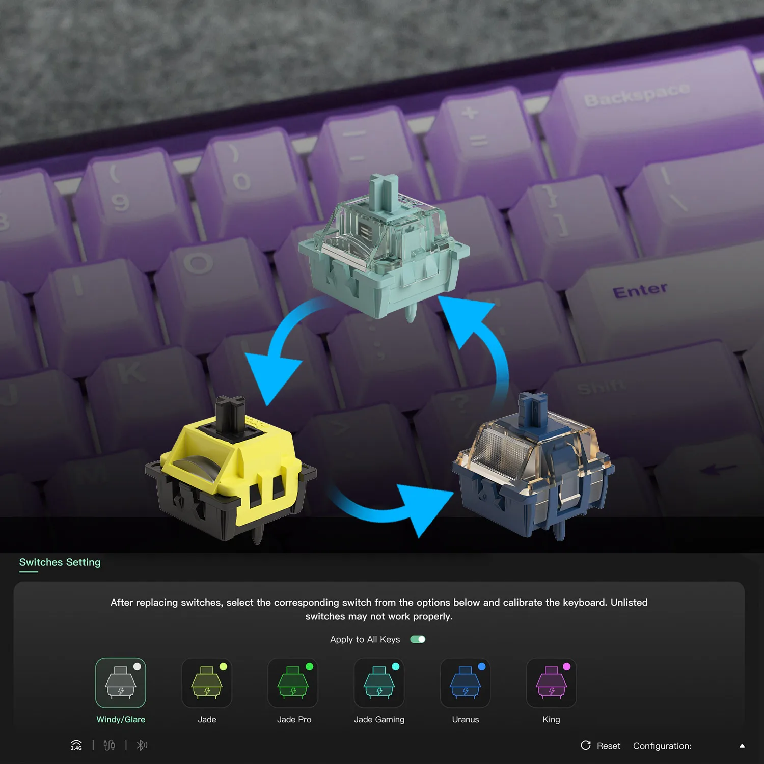 Akko RAY68 HE Mechanical Keyboard 65% Magnetic Switch Rapid