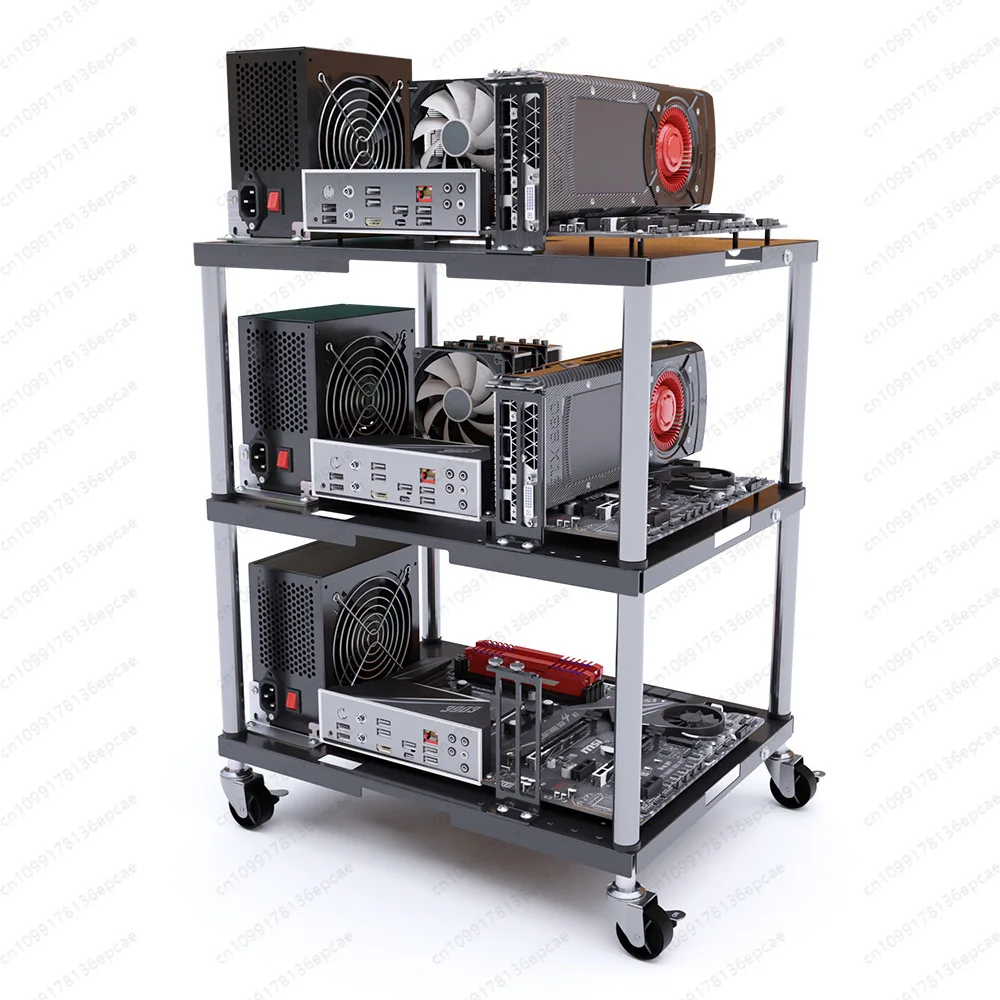 Stackable, removable, multi-layer computer case, open bracket, server ...