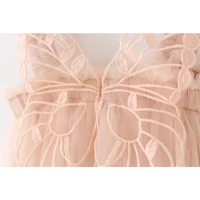 Robe de princesse en tulle avec appliques papillon 3D pour bébé fille, vêtements de fête d'anniversaire pour enfant, robe de reconstitution historique, mode 3