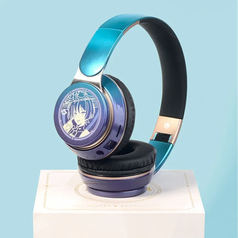 

Game Genshin Impact Wanderer Headphone Cosplay Props Portable Wireless Bluetooth Stereo Foldable Headset Adjustable Earphones