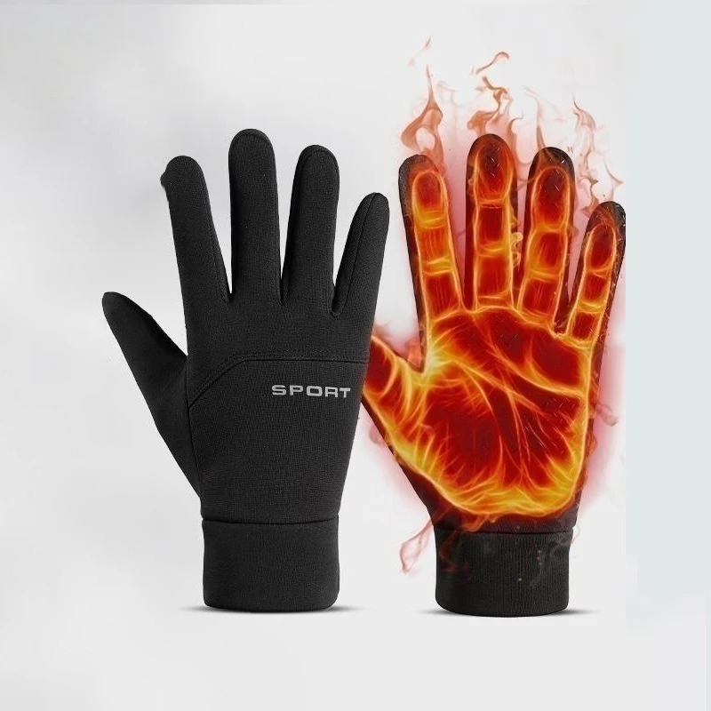 Winter Outdoor Sports Running Glove Warm Touch Screen Gym Fitness Full Finger Gloves For Men Women Knitted Magic Gloves cycling gloves warm gloves full finger gloves running gloves