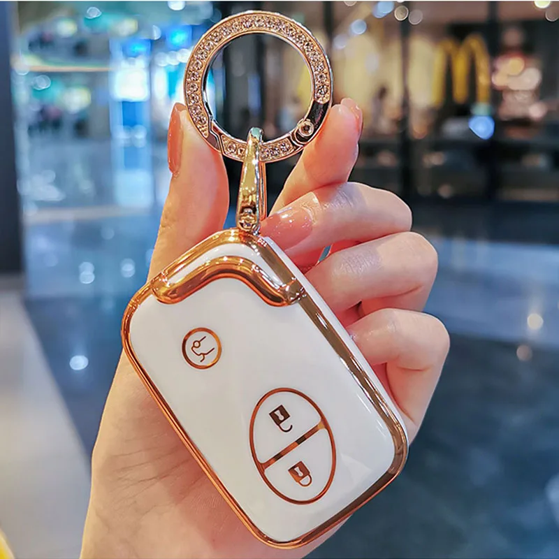 Luxury Car Key Case Cover - Premium Interior Accessory