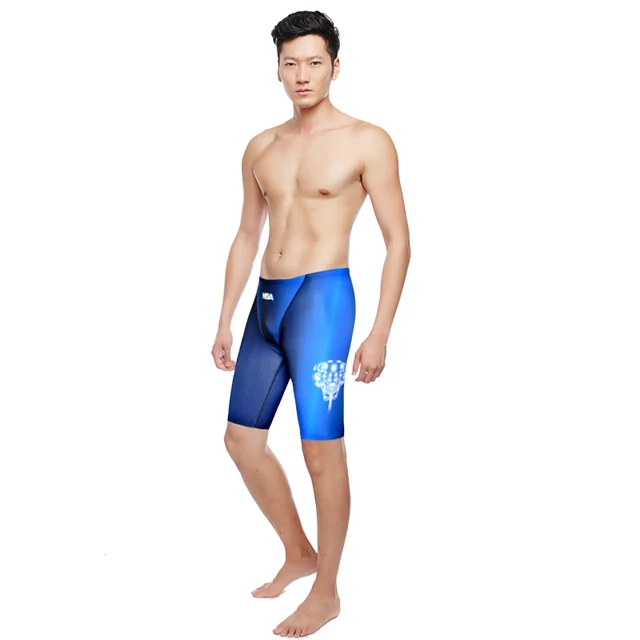남자 프로 페셔널 레이싱 타이트 수영 트렁크
