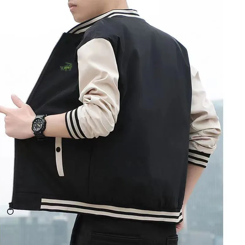 Spring and autumn new CARTELO embroidery men’s zipper light jacket pilot jacket fashion casual trench coat baseball uniform